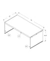 Tempered Glass Coffee Table Home Decor