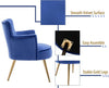 Velvet Upholstered Modern Accent Chair For Bedroom And Reading Room