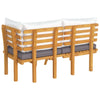 Acacia Wood Patio Set with Cushions For Outdoor