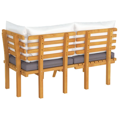 Acacia Wood Patio Set with Cushions For Outdoor