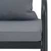 vidaXL 2 Seater Patio Sofa with Cushions Gray Aluminium - Privè Home Goods