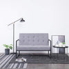 Minimal Gray Sofa With Steel Legs For Living And Drawing Room