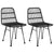 Black Brown PE Rattan Patio Chairs Furniture For Outdoor Lawn Garden