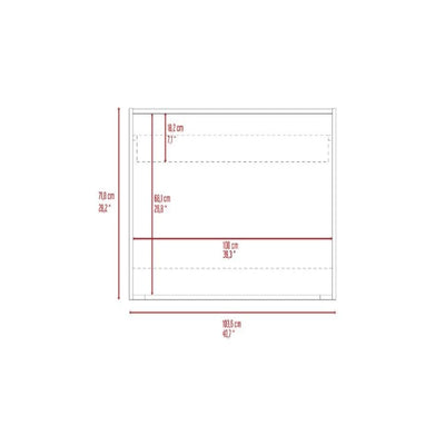 White Wall Afrec Single Shelf For Home Working